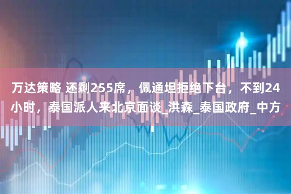 万达策略 还剩255席，佩通坦拒绝下台，不到24小时，泰国派人来北京面谈_洪森_泰国政府_中方