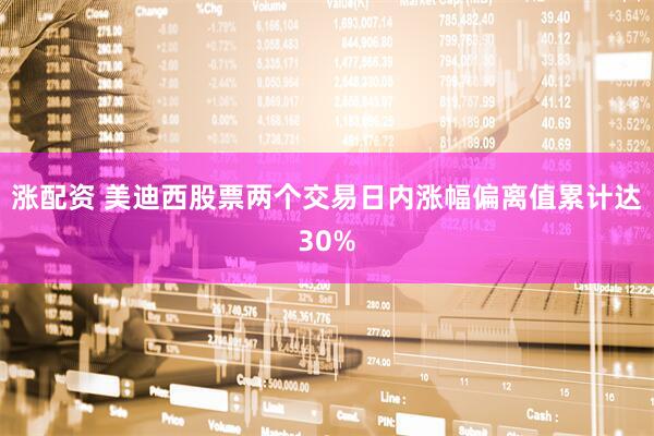涨配资 美迪西股票两个交易日内涨幅偏离值累计达30%
