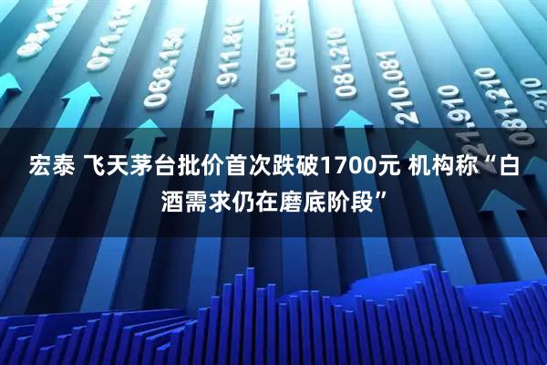宏泰 飞天茅台批价首次跌破1700元 机构称“白酒需求仍在磨底阶段”